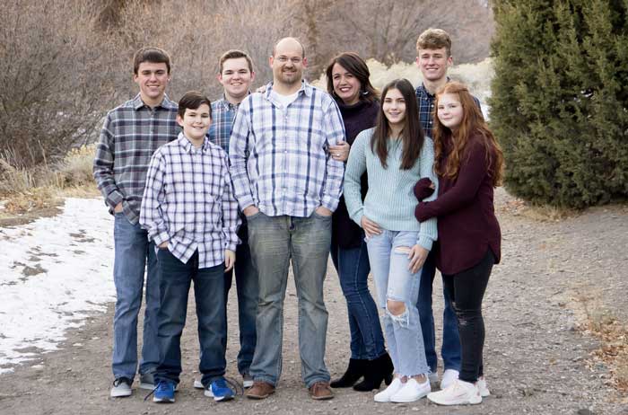 The family of Dr. Burke Jardine at Excel Dental in Battleground, WA